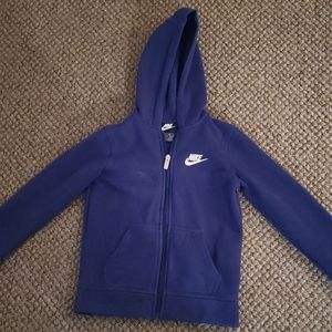 ☆•Youth Boys Nike Navy Blue hooded Sweatshirt •Size-6•☆